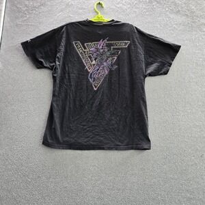 Yu-Gi-Oh! Men Shirt XL Black Dark Magician Logo Graphic Print Short Sleeve Tee